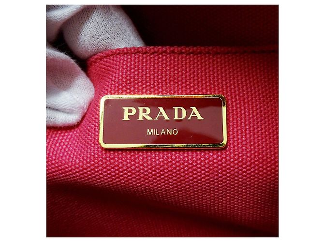 Tote Borsa mini in tela Canapa da donna Prada Rosa - vista 6
