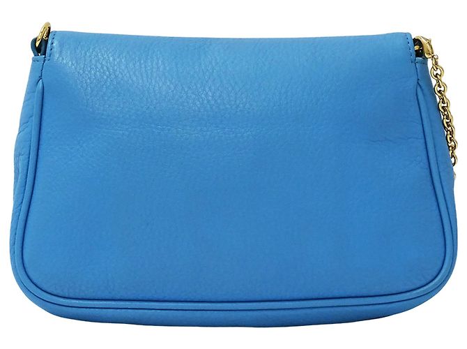 Fendi Handtasche aus hellblauem Leder - Ansicht 2