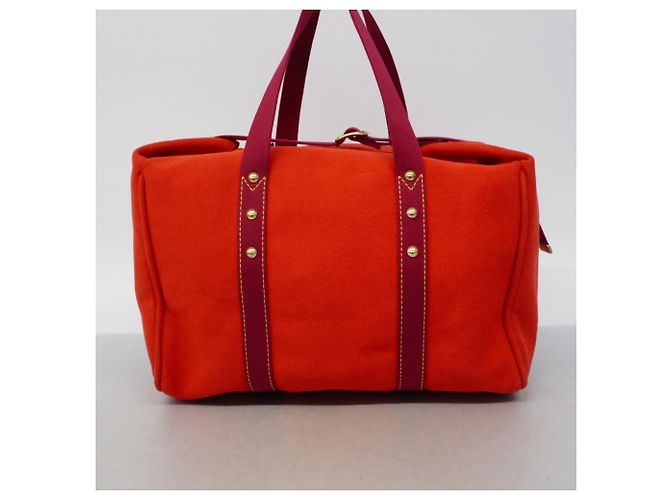 Borsa Weekend Louis Vuitton Antigua Tote Bag Rosso - vista 13
