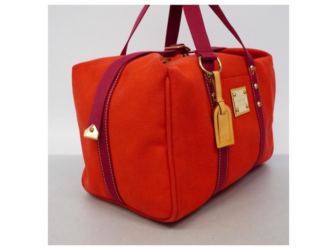 Borsa Weekend Louis Vuitton Antigua Tote Bag Rosso - vista 2