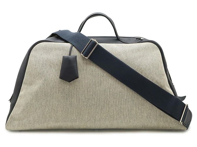 Hermès Borsa Boston Hermes Cavour 48H Blu - vista 2