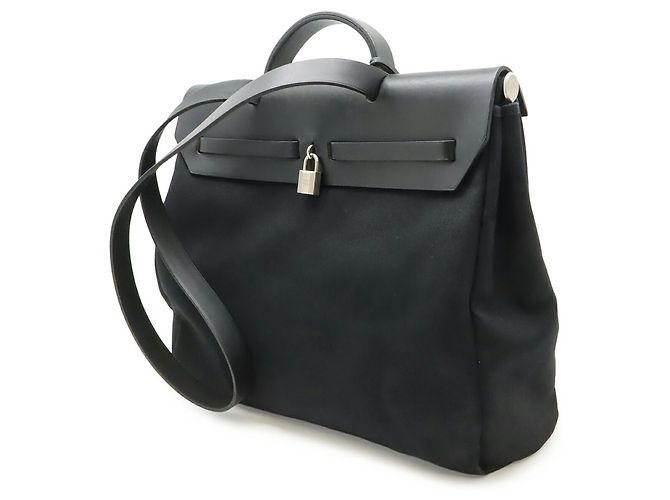Hermès Bolso Hermes Herbag MM en negro - vista 3