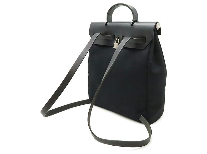 Hermès HERMES Herbag Ad PM Zaino Borsa a mano Nero - vista 3