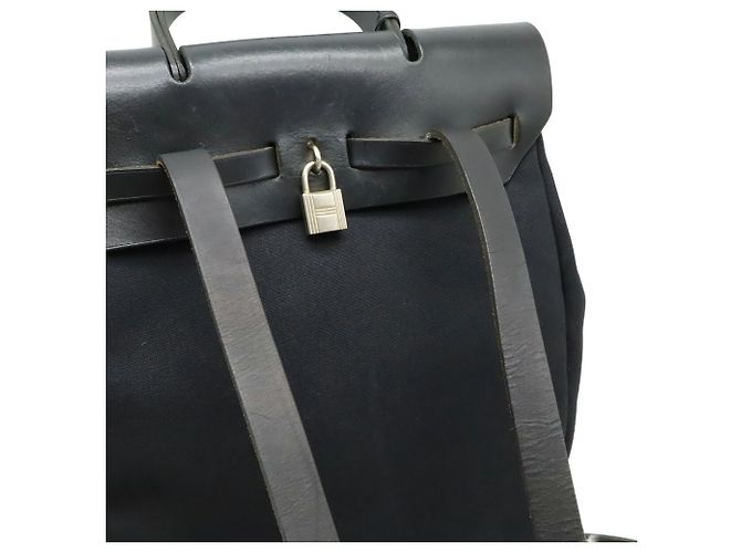 Hermès HERMES Herbag Ad PM Zaino Borsa a mano Nero - vista 5