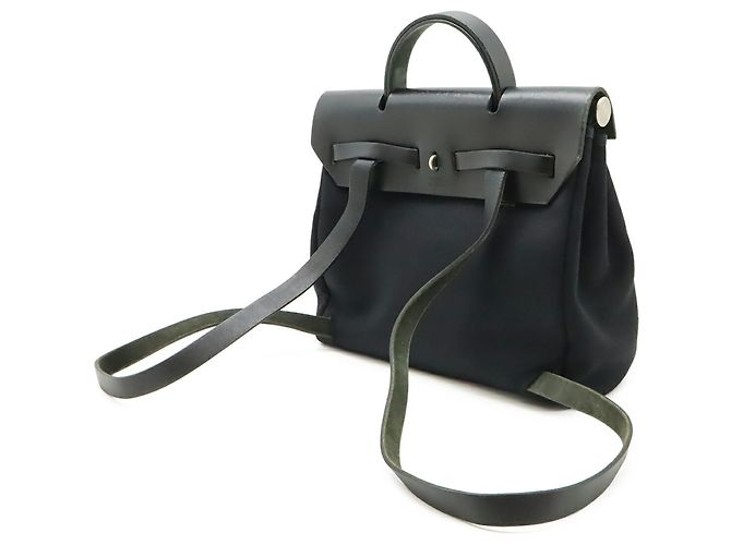Hermès Zaino Borsa a Mano Hermes Herbag Ad PM Nero - vista 3