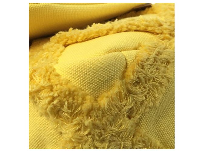 Chanel Yellow Medium Canvas 19 Flap Giallo - vista 13