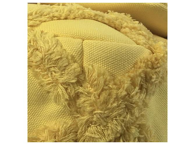 Chanel Yellow Medium Canvas 19 Flap Giallo - vista 14