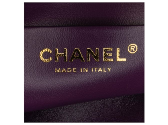 Vanity Beauty Case Chanel Purple Small Quilted Shearling Porpora - vista 6