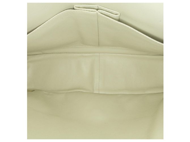 Chanel White Jumbo Classic Caviar Double Flap Bianco Crudo - vista 5