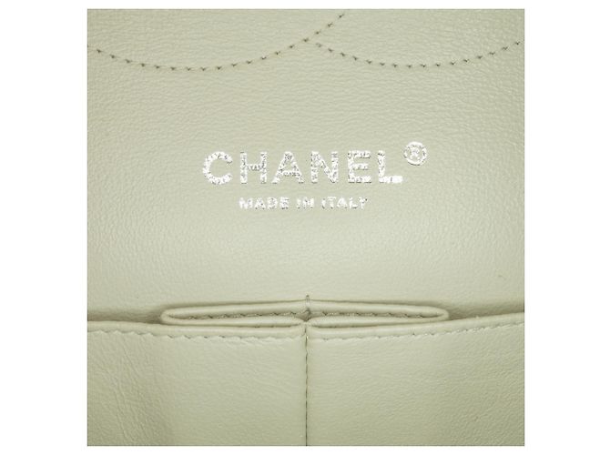Chanel White Jumbo Classic Caviar Double Flap Bianco Crudo - vista 6