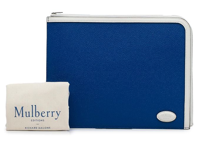 Clutch con zip Mulberry Blue X Richard Malone - vista 15