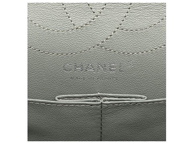 Chanel Marrone Caviar e Pelle di Vitello Iridescente Reissue 2.55 Double Flap 226 - vista 6