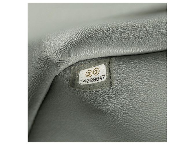 Chanel Marrone Caviar e Pelle di Vitello Iridescente Reissue 2.55 Double Flap 226 - vista 7