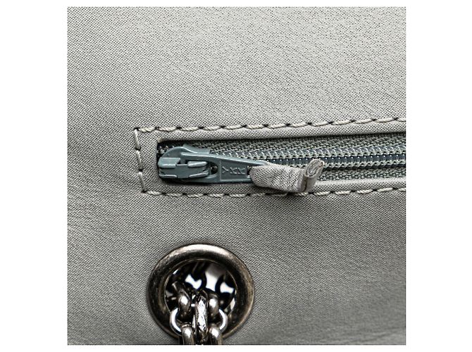 Chanel Marrone Caviar e Pelle di Vitello Iridescente Reissue 2.55 Double Flap 226 - vista 8