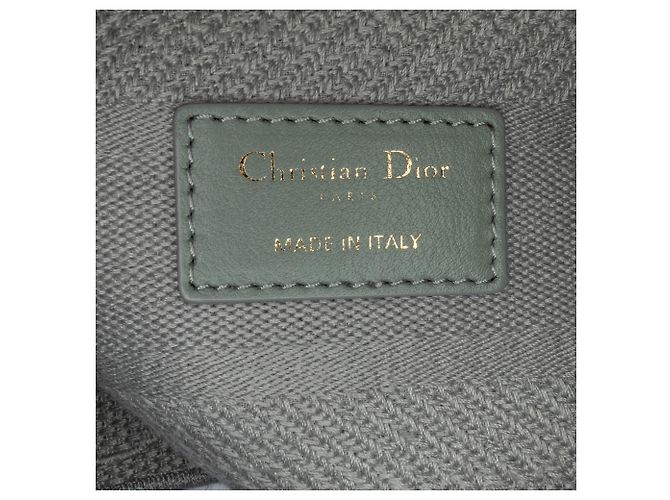 Dior Grigio Tela Cannage Lady D Lite Medium Marrone - vista 6