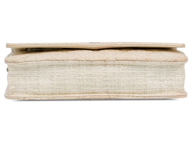 Chanel Beige CC beschichtetes Tweed Wallet On Chain - Ansicht 4