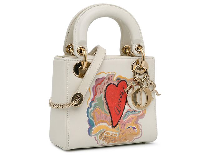 Dior Weiß DiorAmour Niki De Saint Phalle Mini Calfskin Lady Dior - Ansicht 2