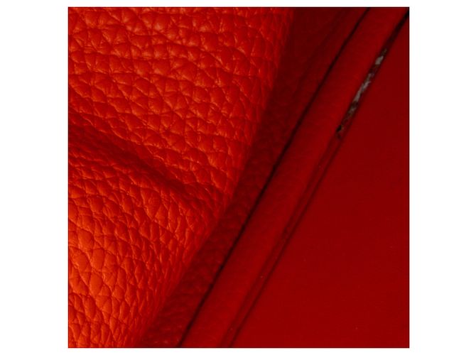 Hermès Orange Clemence Lindy 34 Arancione - vista 16