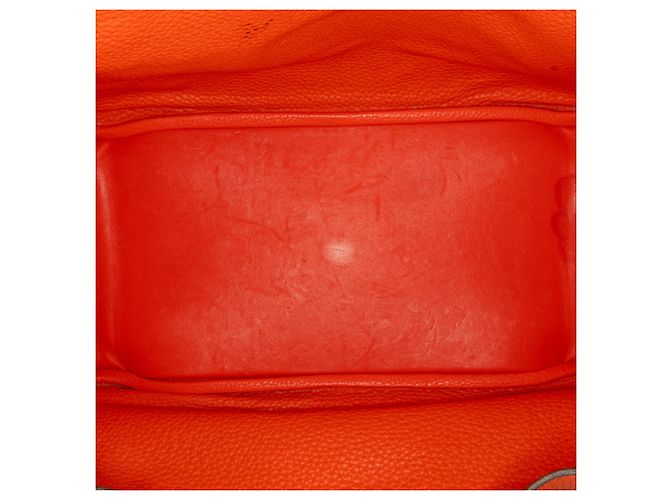 Hermès Orange Clemence Lindy 34 Arancione - vista 5