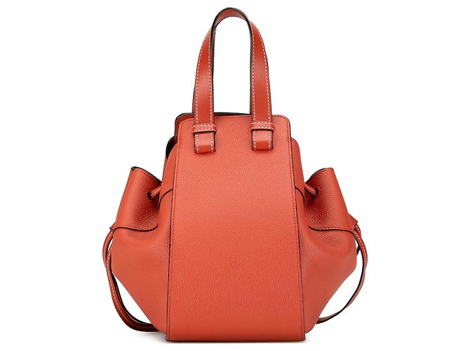 LOEWE Orange Small Leather Hammock Satchel - view 3