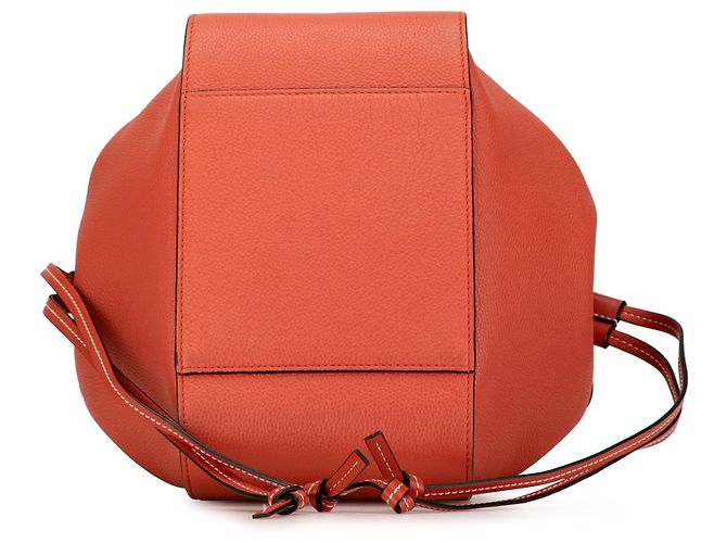 LOEWE Orange Small Leather Hammock Satchel - view 4