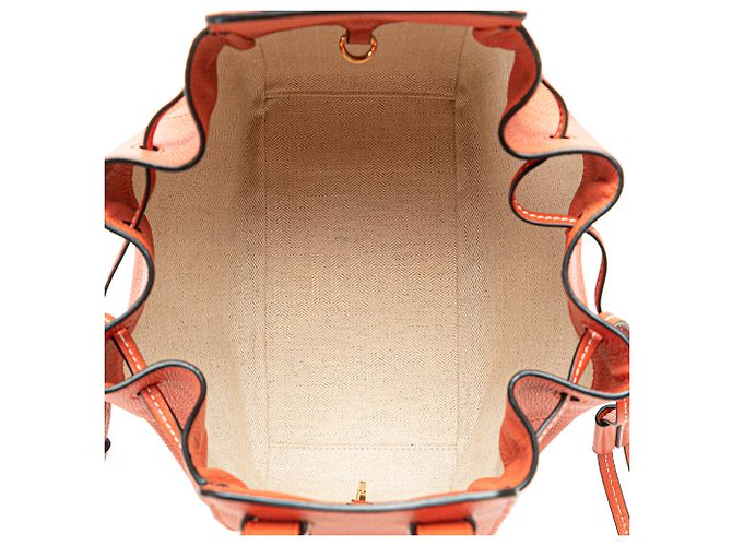 LOEWE Orange Small Leather Hammock Satchel - view 5