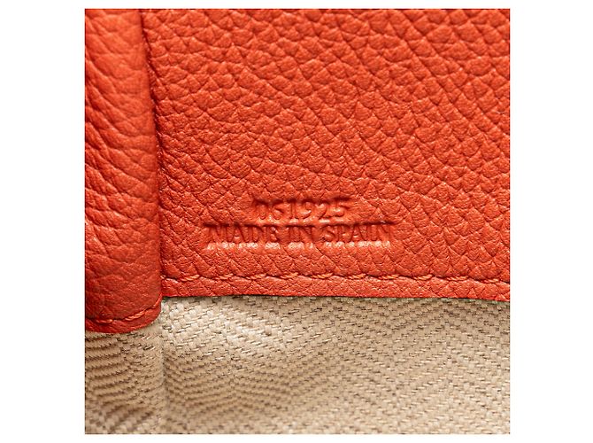 LOEWE Orange Small Leather Hammock Satchel - view 7