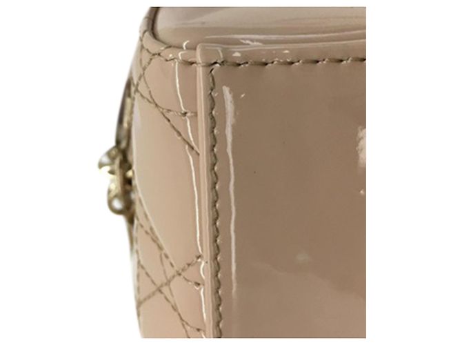 Dior Beige Small Patent Cannage Lady D-Joy - vista 9