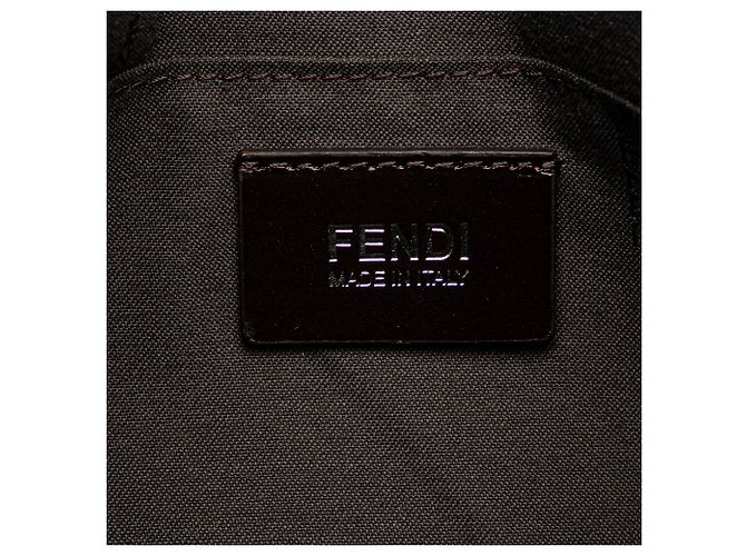 Fendi Marrone Zucca Tela Cerata a Tracolla - vista 6