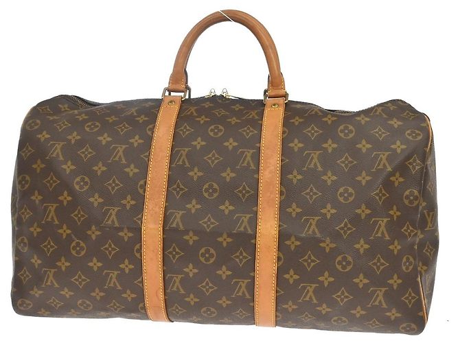 Louis Vuitton Keepall Monogram Canvas 50 Marrone - vista 2