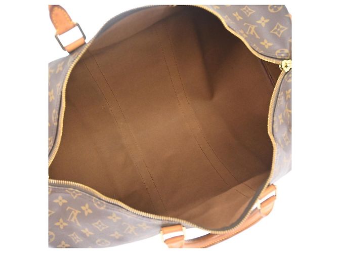 Louis Vuitton Keepall Monogram Canvas 50 Marrone - vista 3