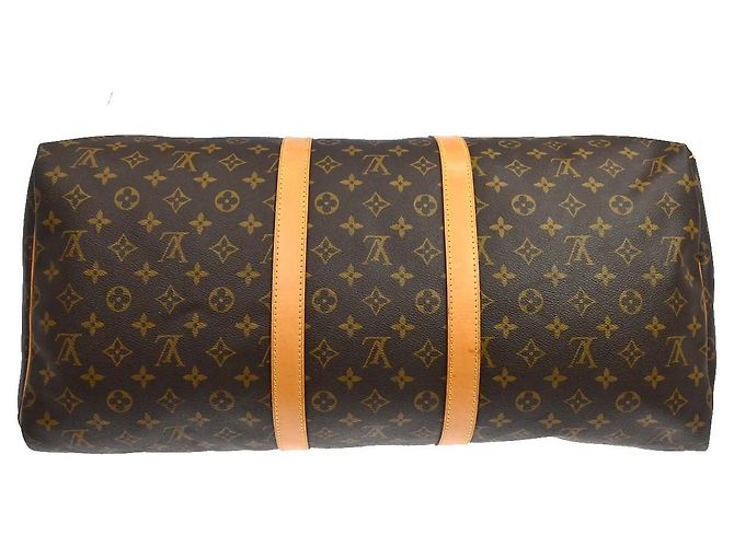 Louis Vuitton Keepall Monogram Canvas 55 Marrone - vista 7