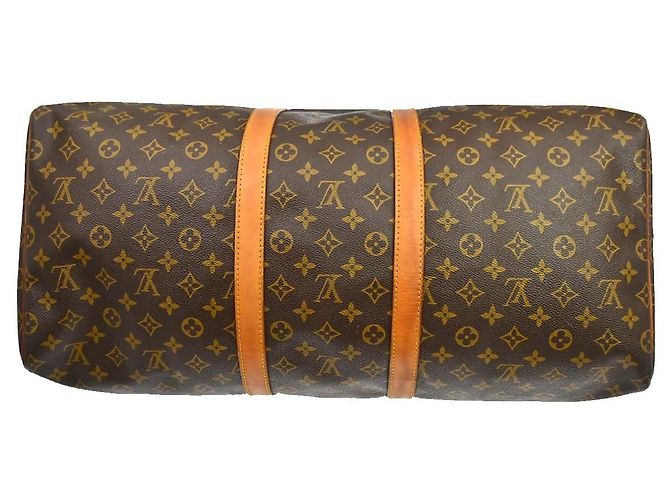 Louis Vuitton Keepall Monogram Canvas 55 Marrone - vista 7