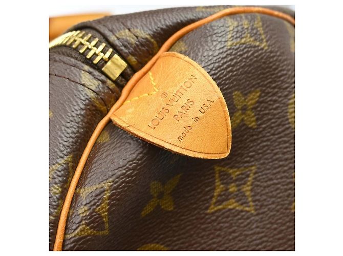 Louis Vuitton Keepall Monogram Canvas 55 Castaño - vista 4