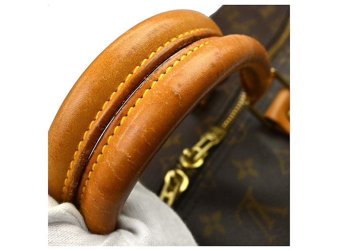 Louis Vuitton Keepall Monogram Canvas 55 Castaño - vista 6