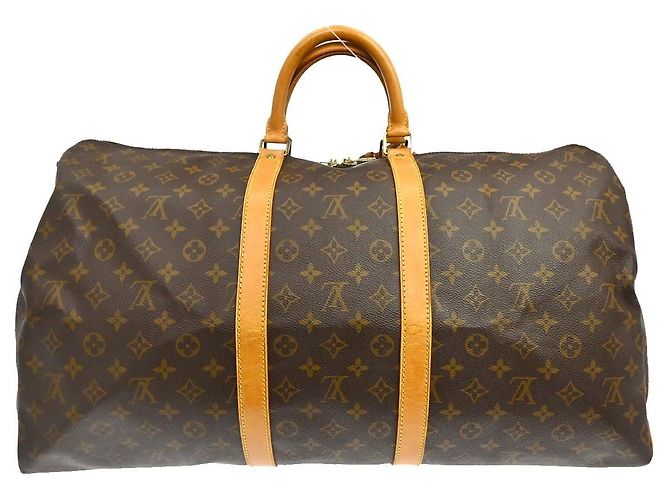 Louis Vuitton Keepall Monogram Canvas 55 Marrone - vista 2