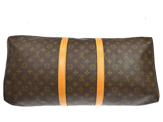 Louis Vuitton Keepall Monogram Canvas 55 Marrone - vista 7