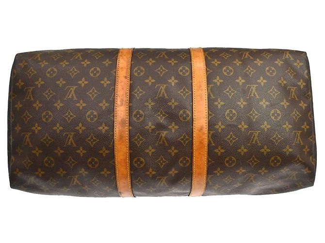 Louis Vuitton Keepall Monogram Canvas 55 Marrone - vista 7