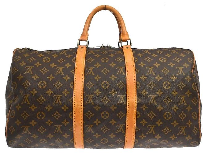 Louis Vuitton Keepall Monogram Canvas 50 Marrone - vista 2