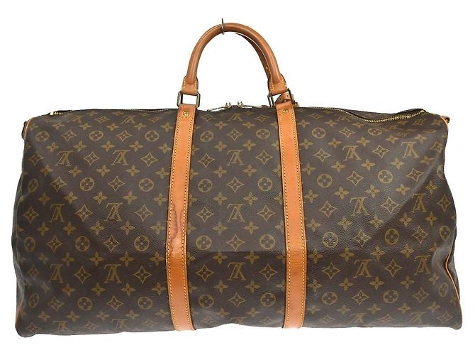 Louis Vuitton Keepall Bandouliere Monogram Canvas 60 Marrone - vista 2