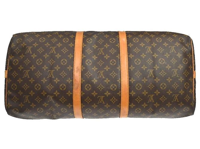 Louis Vuitton Keepall Bandouliere Monogram Canvas 60 Marrone - vista 7