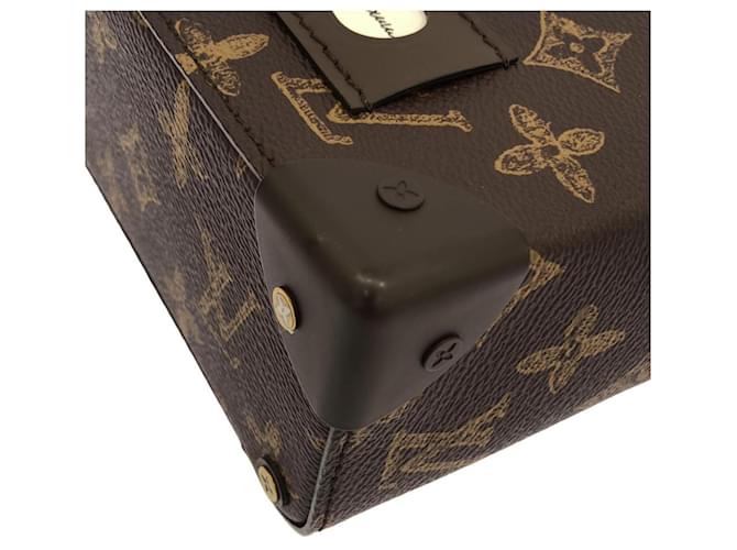 Borsa Louis Vuitton Monogram Vertical Box Trunk Marrone - vista 3
