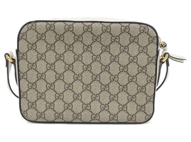 Borsa a tracolla Gucci Housebit 1955 Bianco Beige - vista 2