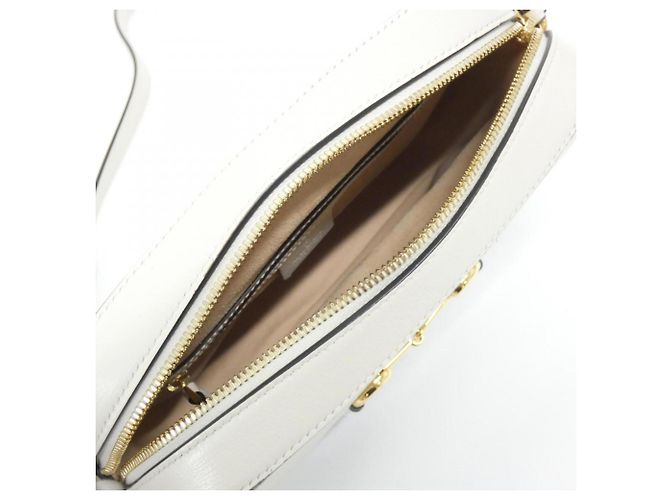 Borsa a tracolla Gucci Housebit 1955 Bianco Beige - vista 9