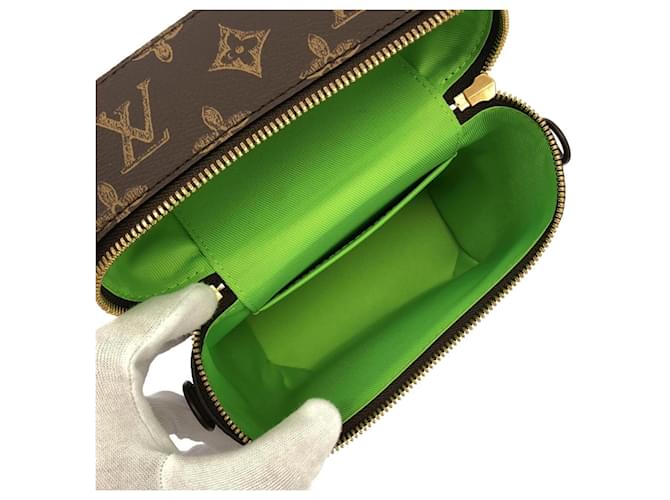 Borsa Louis Vuitton Monogram Vertical Box Trunk Marrone - vista 7