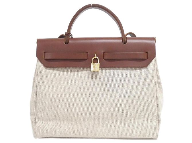 Hermès Hermes Herbag PM Handtasche Braun - Ansicht 2