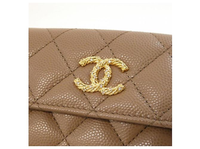 Cartera Chanel AP5075 Tri-Fold Beige - vista 3