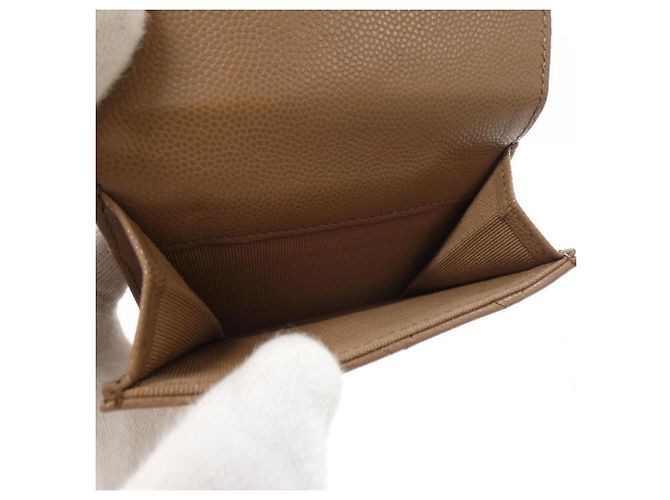 Cartera Chanel AP5075 Tri-Fold Beige - vista 7