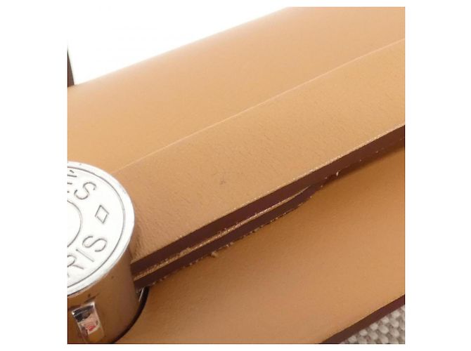 Hermès Borsa Hermes Herbag Zip Pegasus Pop PM Beige Crudo - vista 5