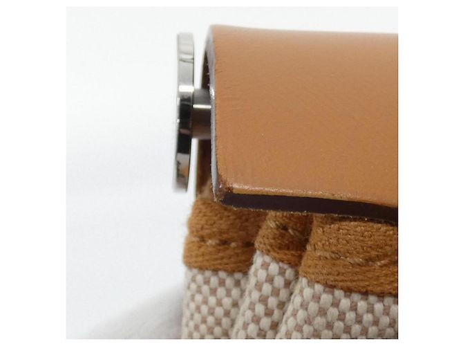 Hermès Borsa Hermes Herbag Zip Pegasus Pop PM Beige Crudo - vista 6